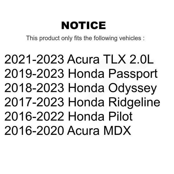 Engine Air Filter 8 Pack For Honda Pilot Acura MDX Odyssey Ridgeline Passport TLX